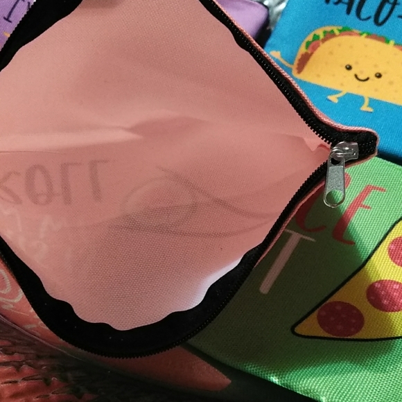 👝BOGO NEW CUTE SAYINGS CLOTH COSMETIC BAGS - Picture 8 of 8